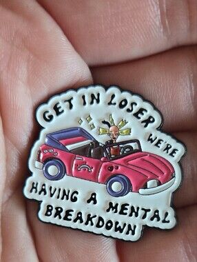 🤪Brand NEW "Get In Loser" Cynthia Enamel Pin! Menty B 💖✨ Y2K Vibes Rugrats 90s
